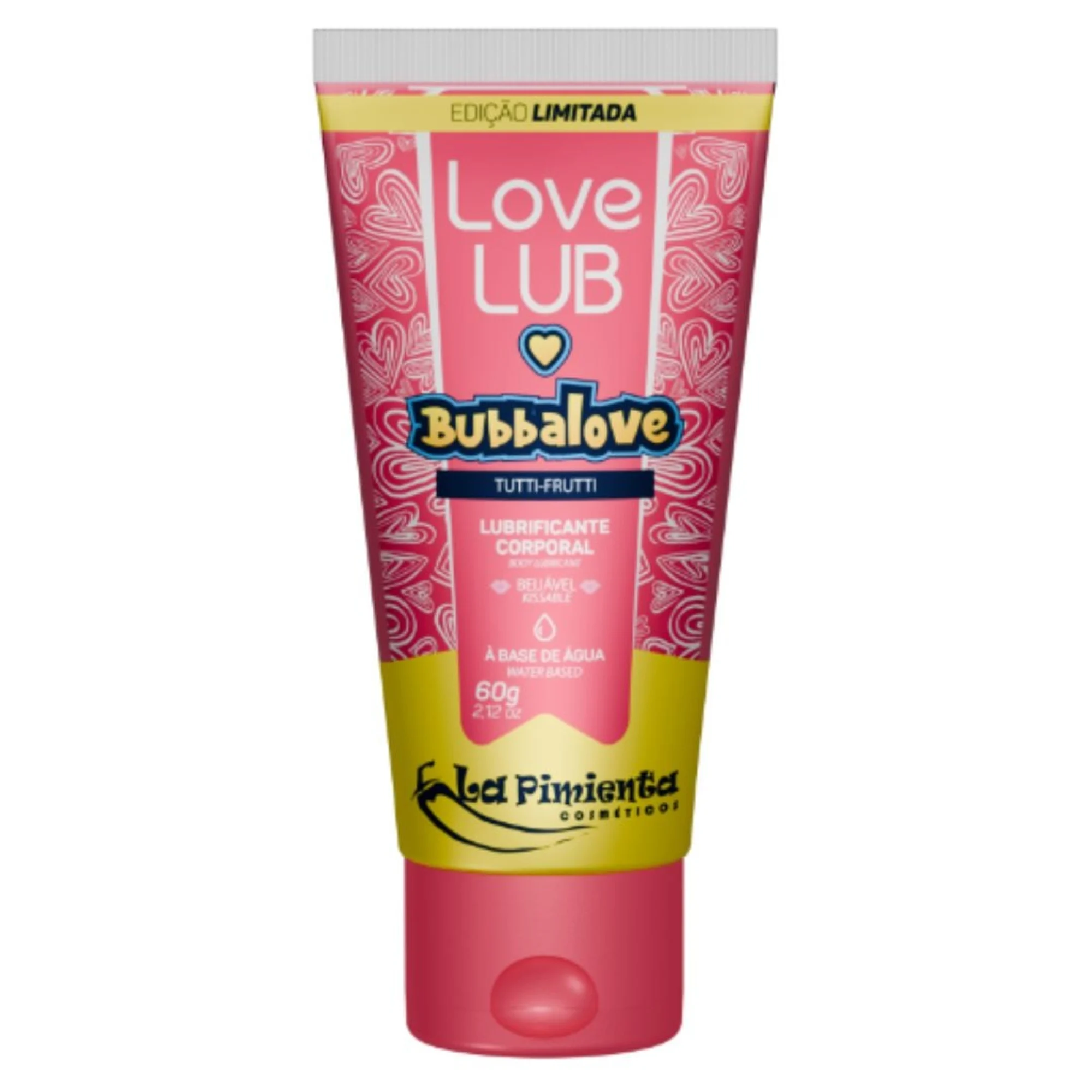LOVE LUB BUBBALOVE LUBRIFICANTE BEIJAVEL 60G LA PIMIENTA TUTTI FRUTTI