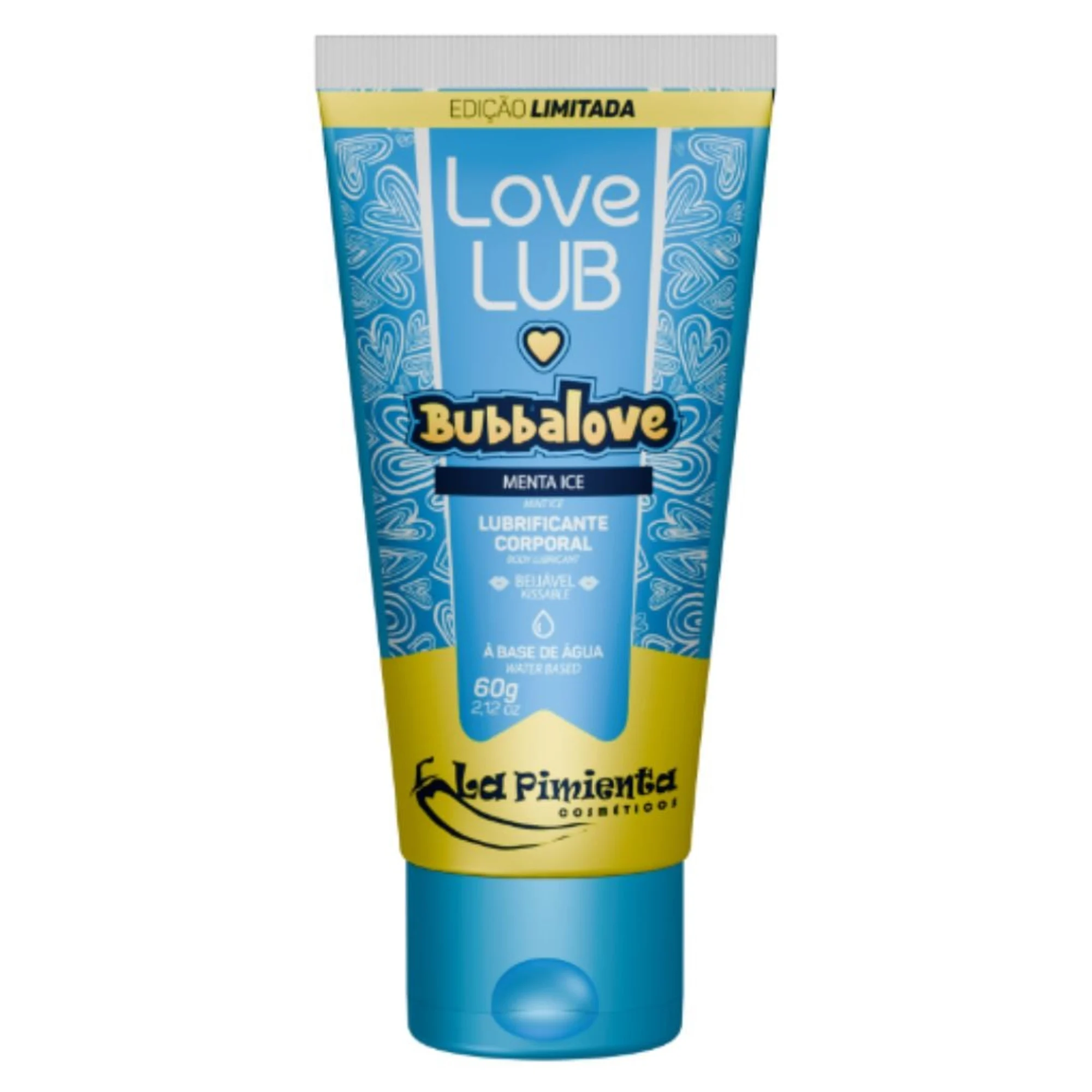 LOVE LUB BUBBALOVE LUBRIFICANTE BEIJAVEL 60G LA PIMIENTA MENTA ICE
