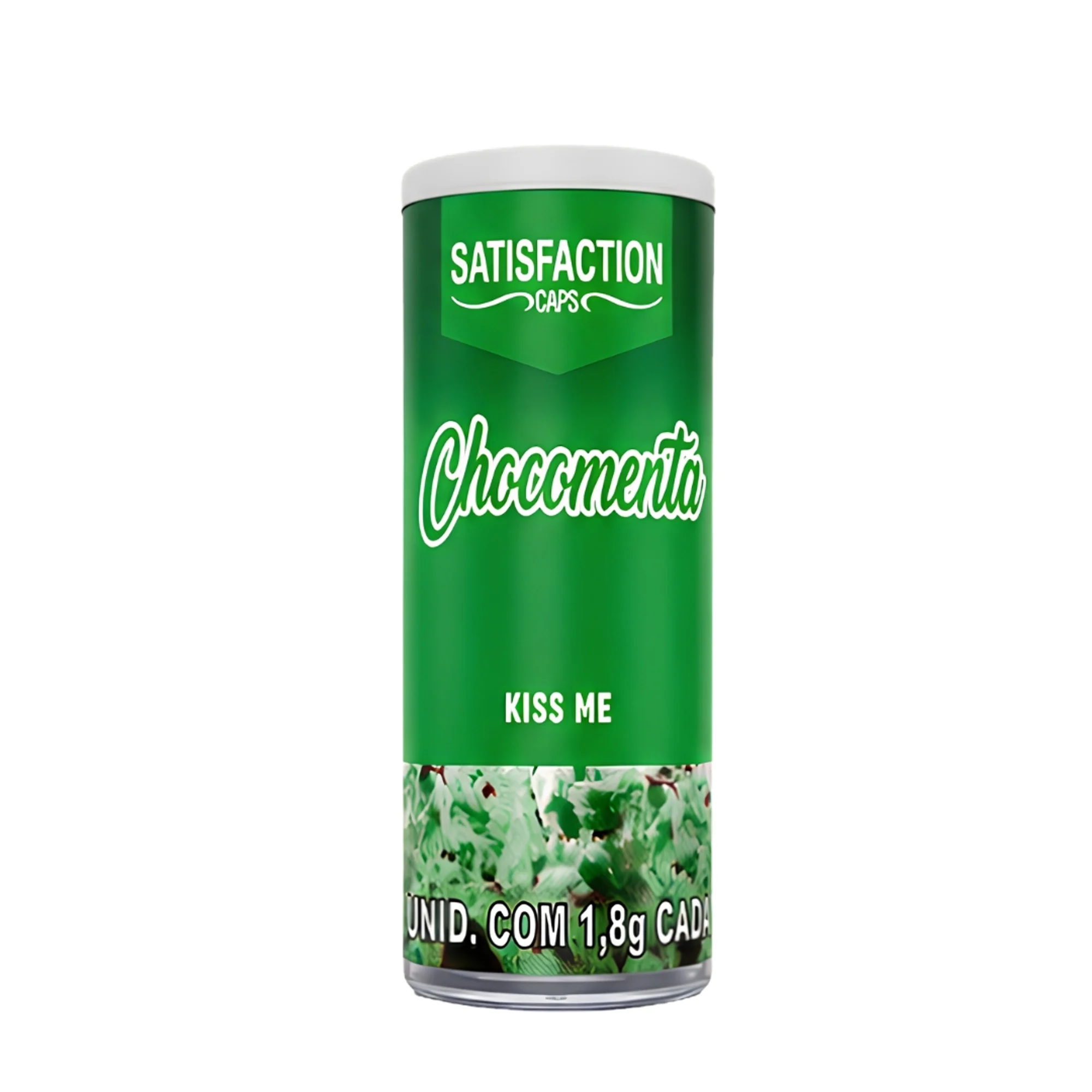 BOLINHA BEIJAVEL KISS ME 03 UNIDADES SATISFACTION CAPS MENTA