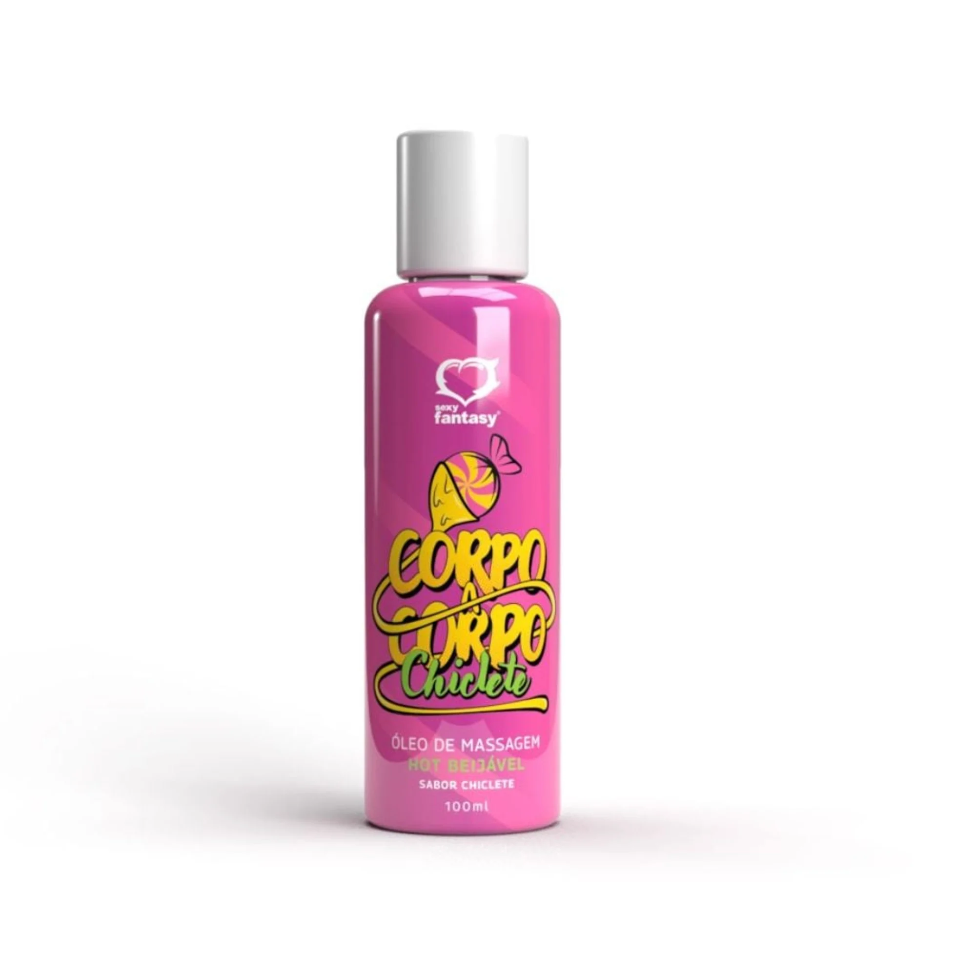 CORPO A CORPO OLEO DE MASSAGEM HOT BEIJAVEL 100ML SEXY FANTASY CHICLETE