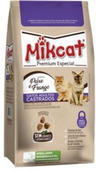 RACAO MIKCAT PREM ESP 1kg ADULTOS CASTRADOS