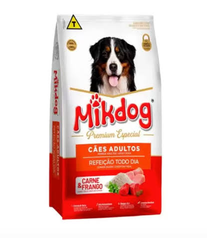 RACAO MIKDOG PREM. ESP. 15kg REFEICAO TODO DIA