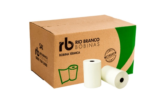BOBINA BRANCA TERMICA 80X30 CX 30 UNID RB