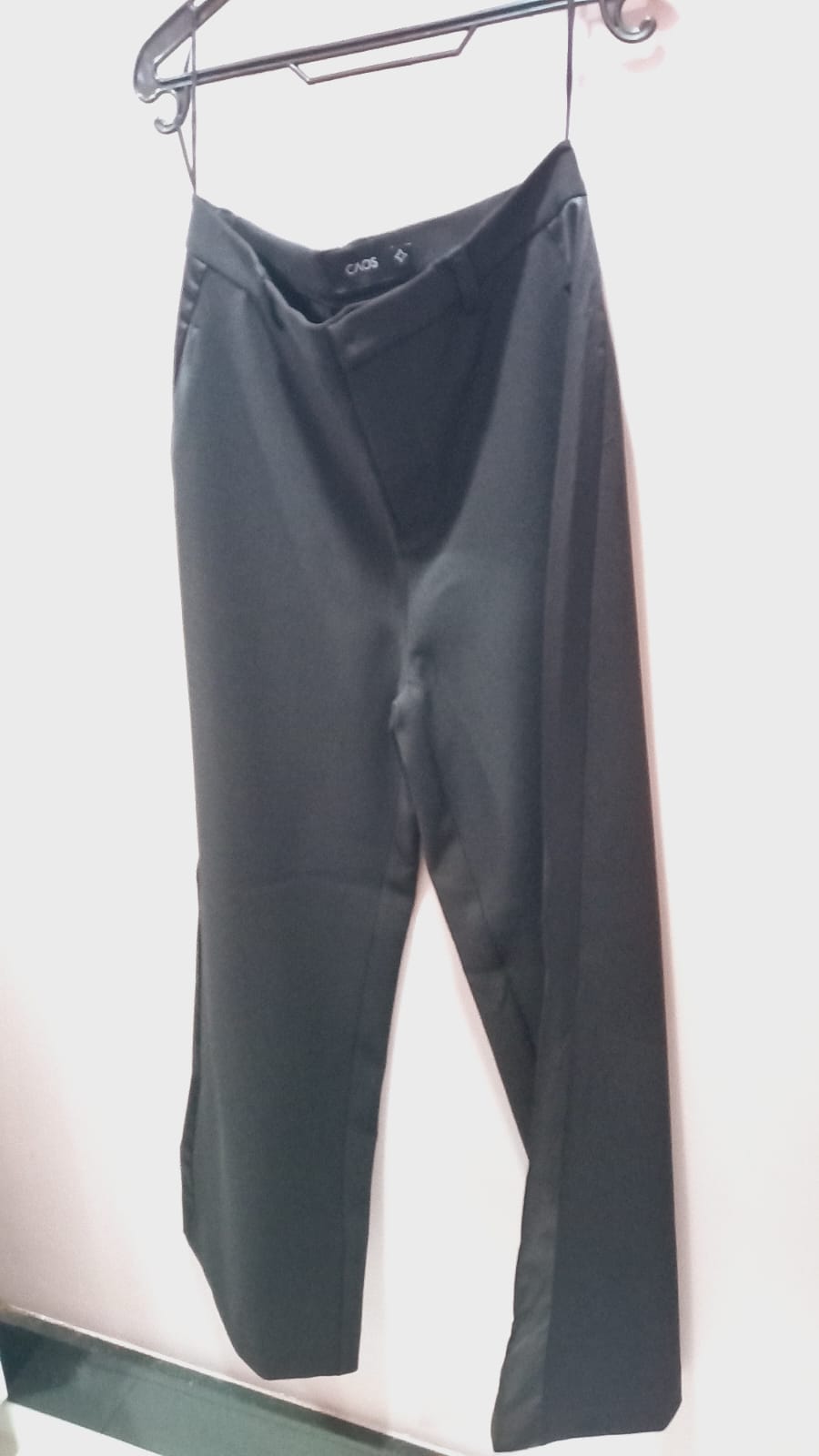 CAOS 596462 CALÇA ALFAIATARIA DET CETIM LATERAL