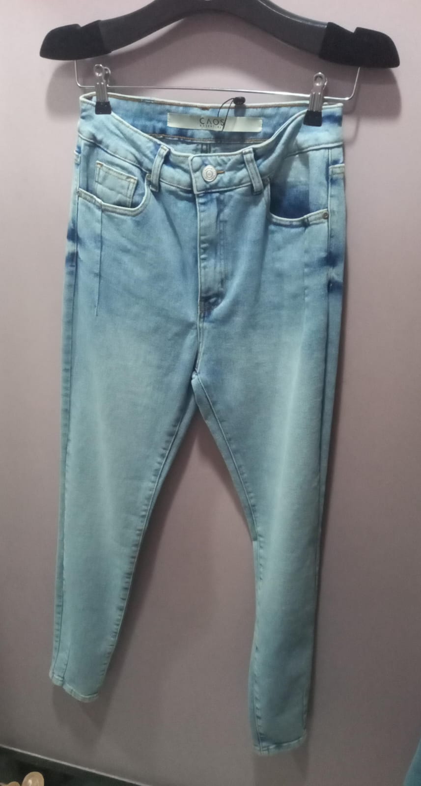 CAOS 58778 CALÇA JEANS SKINNI PENCI BARRA