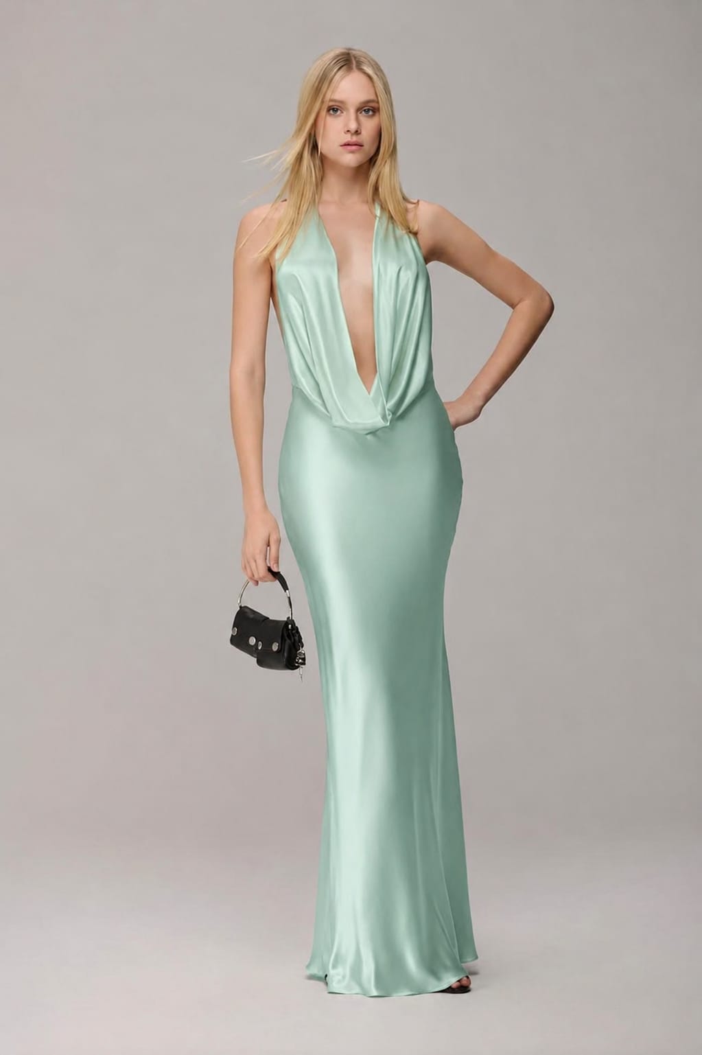 CAOS 58503 VESTIDO LONGO FRENTE UN DEGAGE