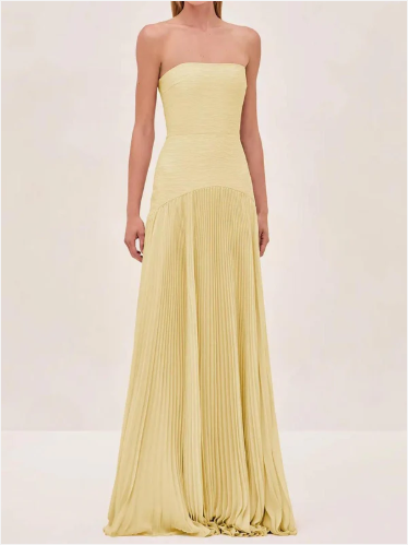 VESTIDO LONGO AMARELO M