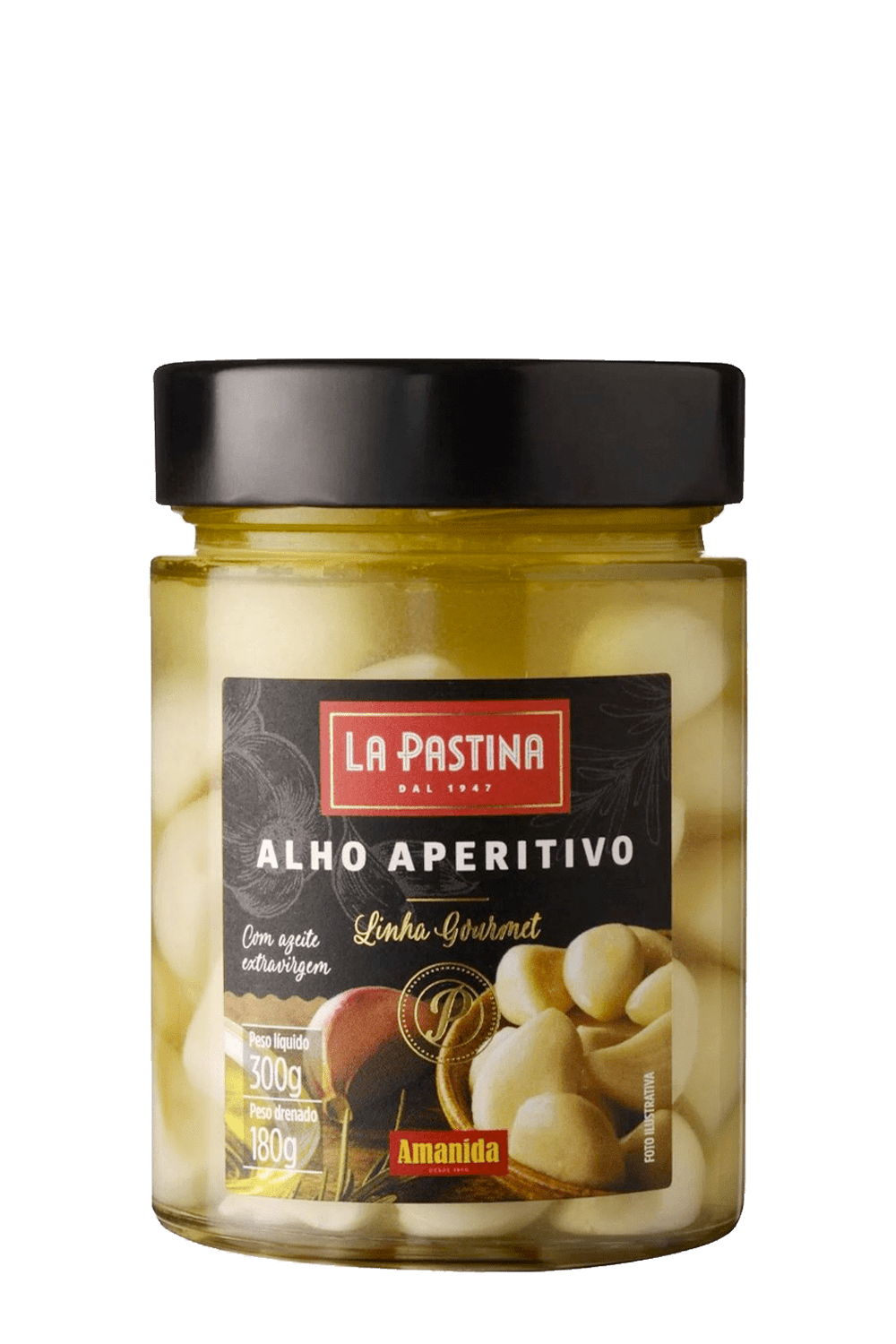 ALHO APERITIVO ESP LP BCO AZEITE 180G