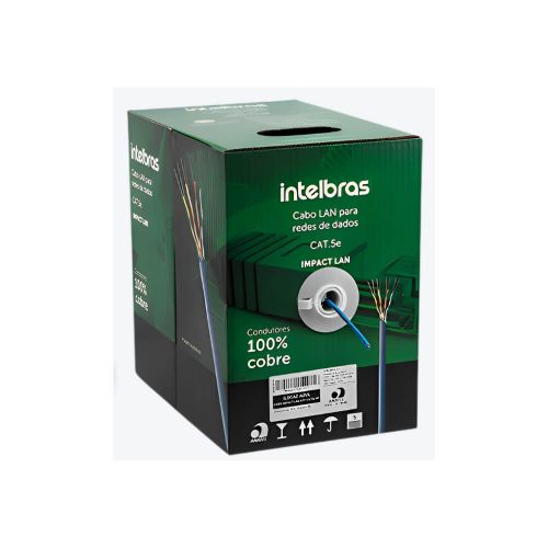 CABO Cat5e 100% COBRE 4 PARES INTELBRAS