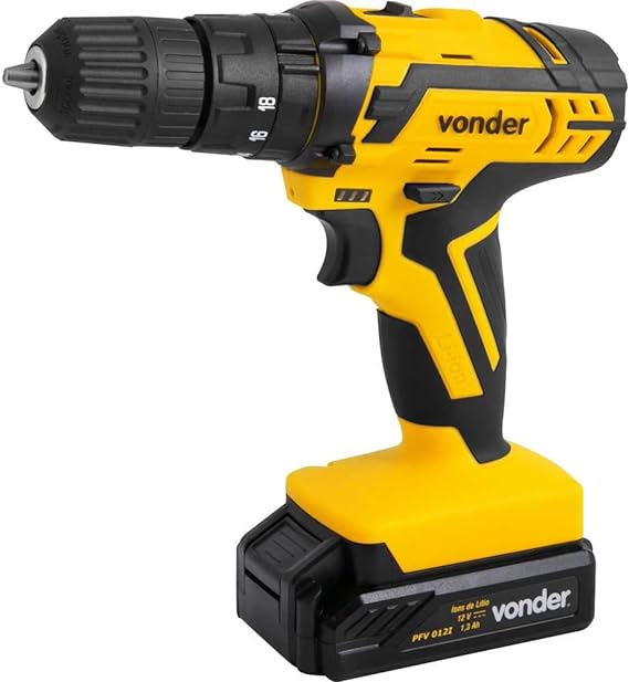 Vonder Parafusadeira E Furadeira 12V 3/8 Pfv012I Com Impacto Bivolt