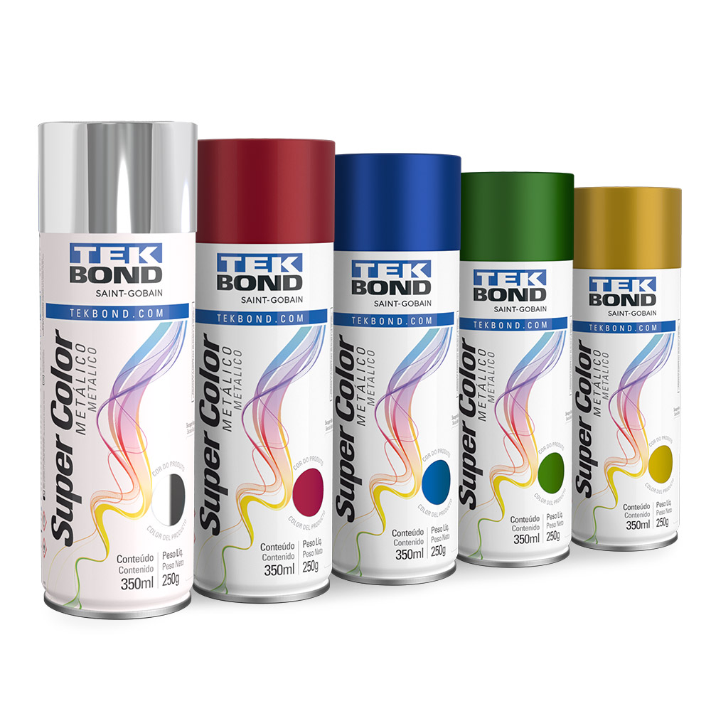 Tekspray Tinta Super Color Metálico