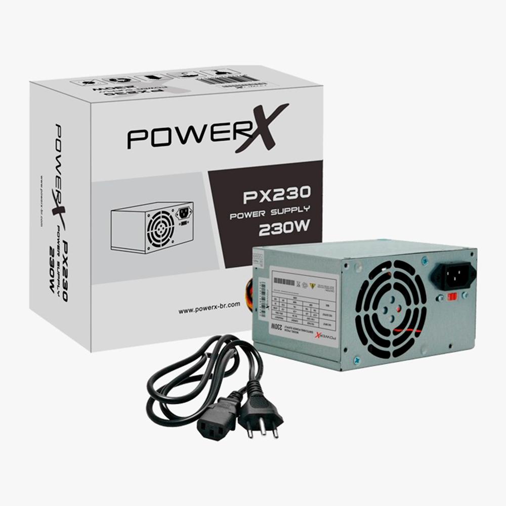 FONTE POWERX 230W COM CABO PX230 GAMEMAX