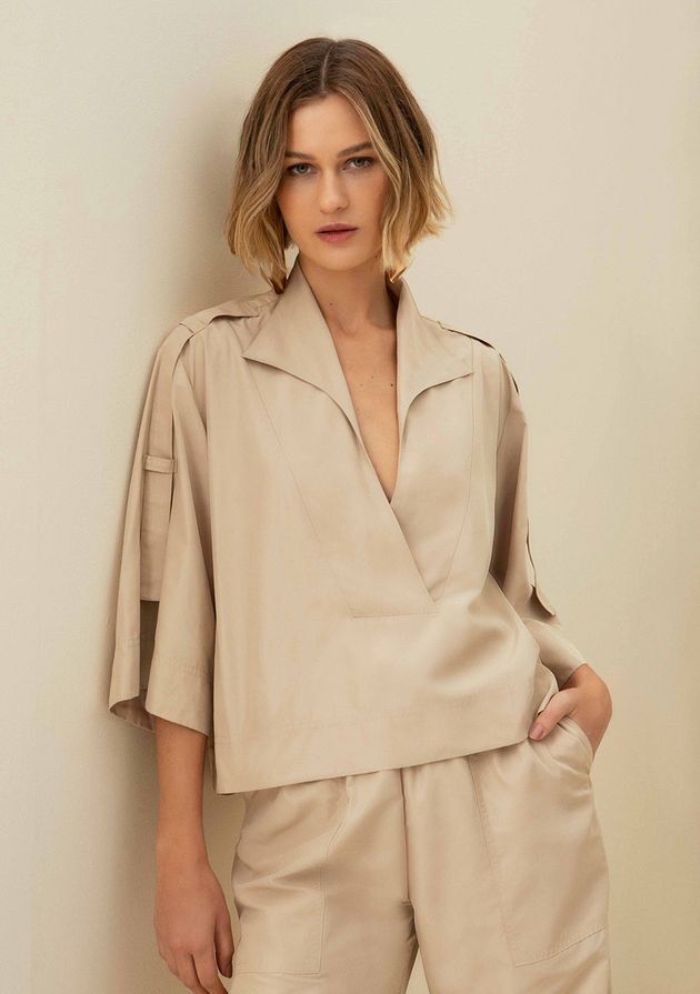 Blusa Decote Transpassado