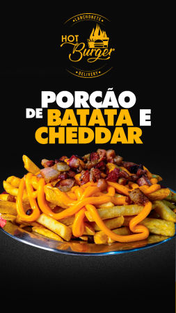 Porção De Batata Cheddar e Bacon