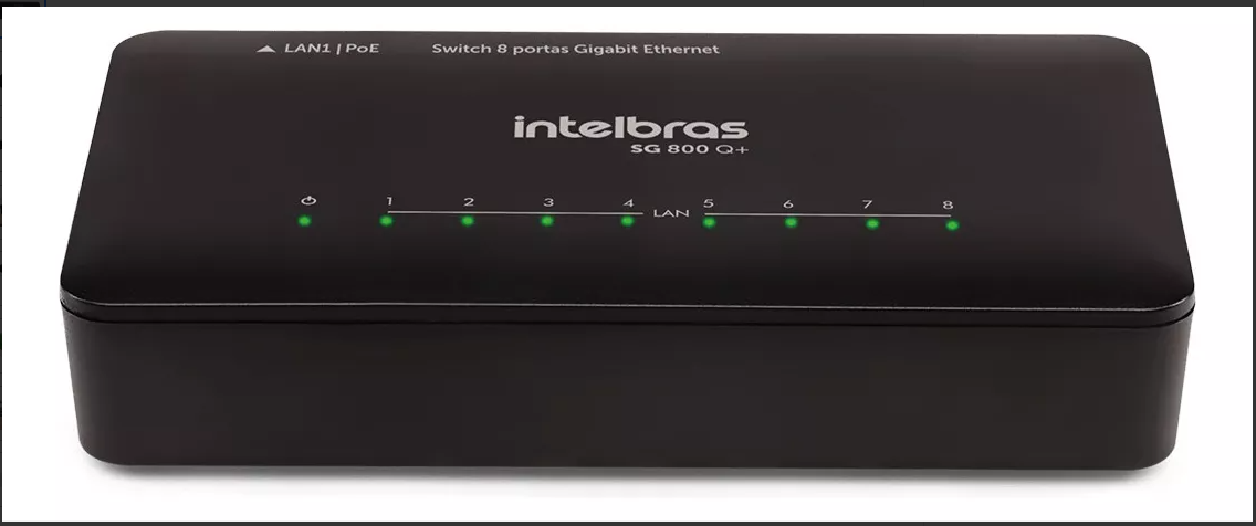 SWITCH INTELBRAS DE 8 PORTAS GIGA