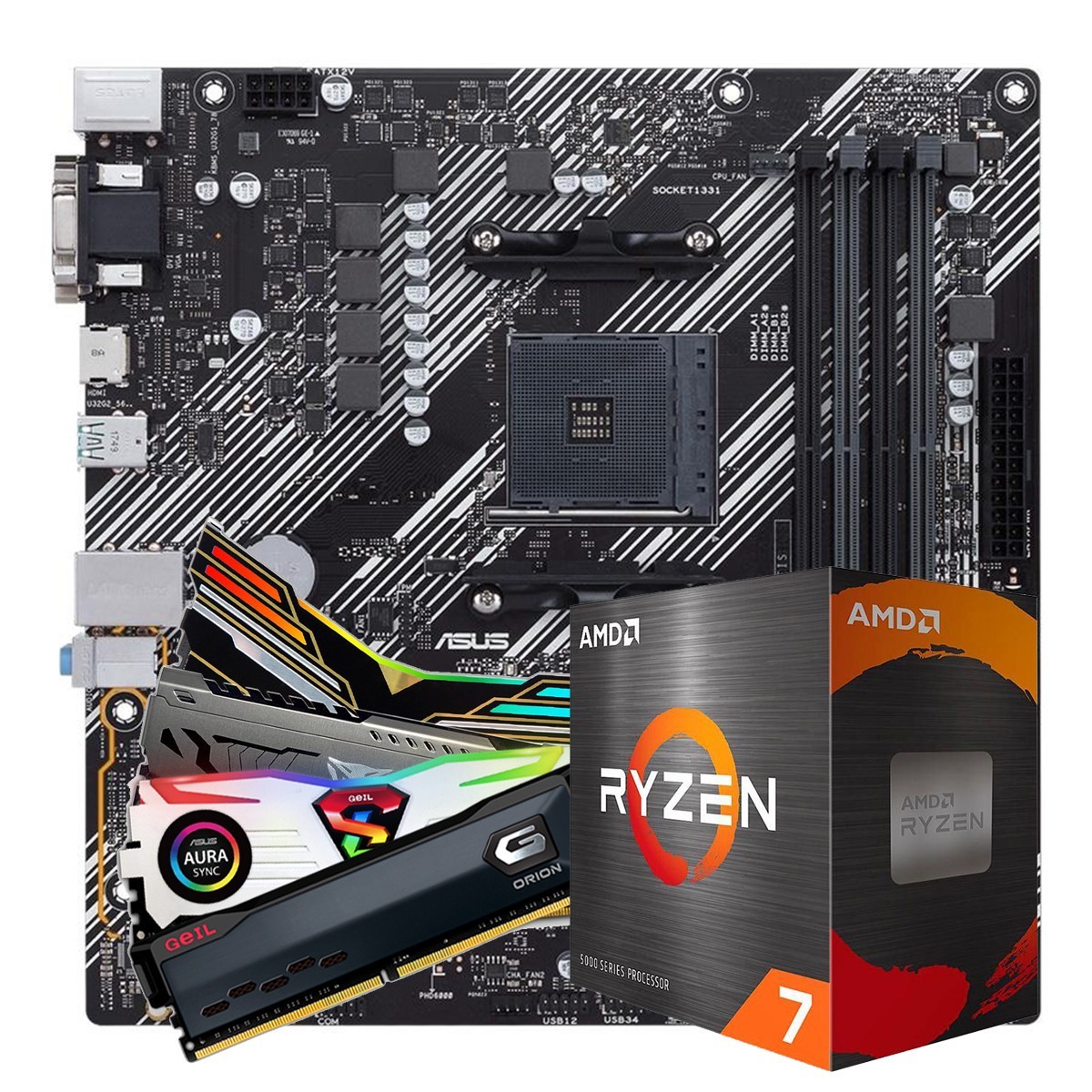 KIT PLACA MÃE + PROCESSADOR + MEMORIA RAM