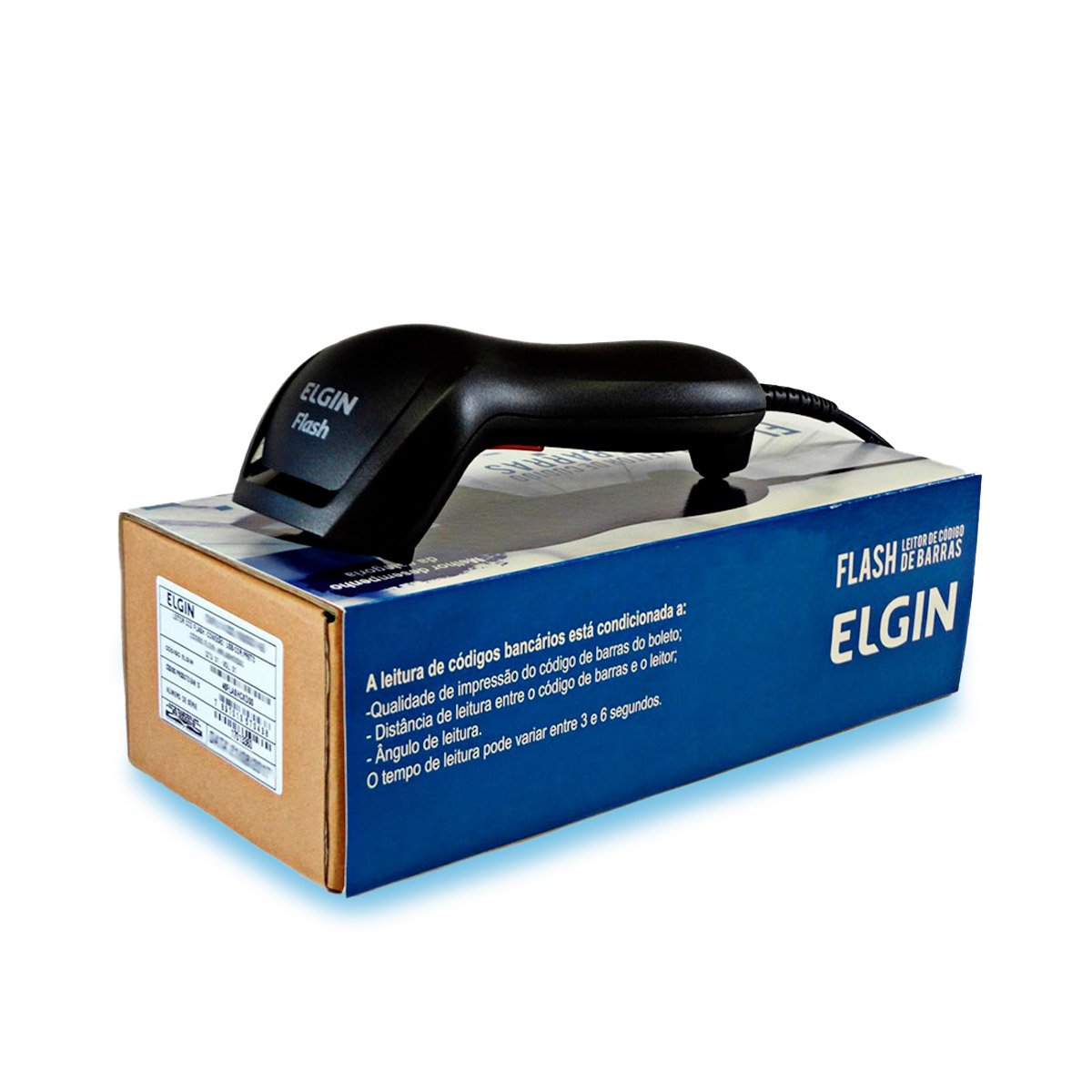 LEITOR DE CÓDIGO DE BARRAS FLASH 1D – ELGIN
