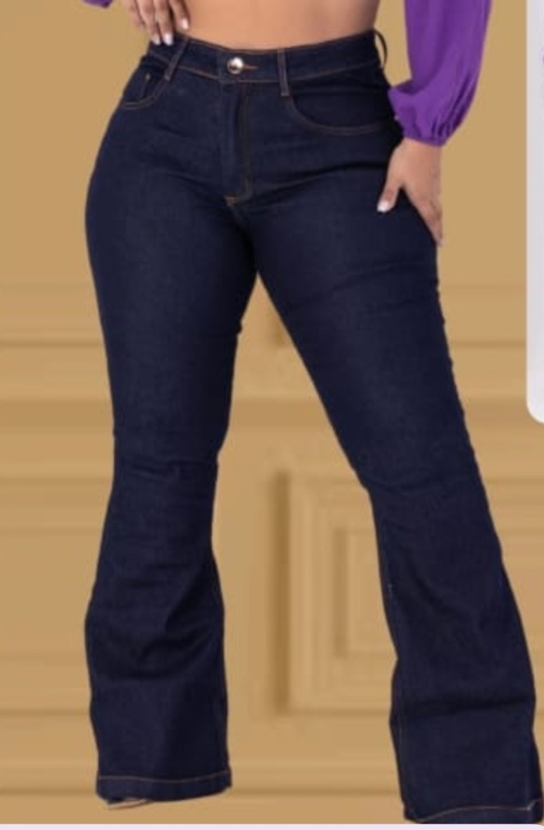 CALÇA FLARE  ( COM/LYCRA)  