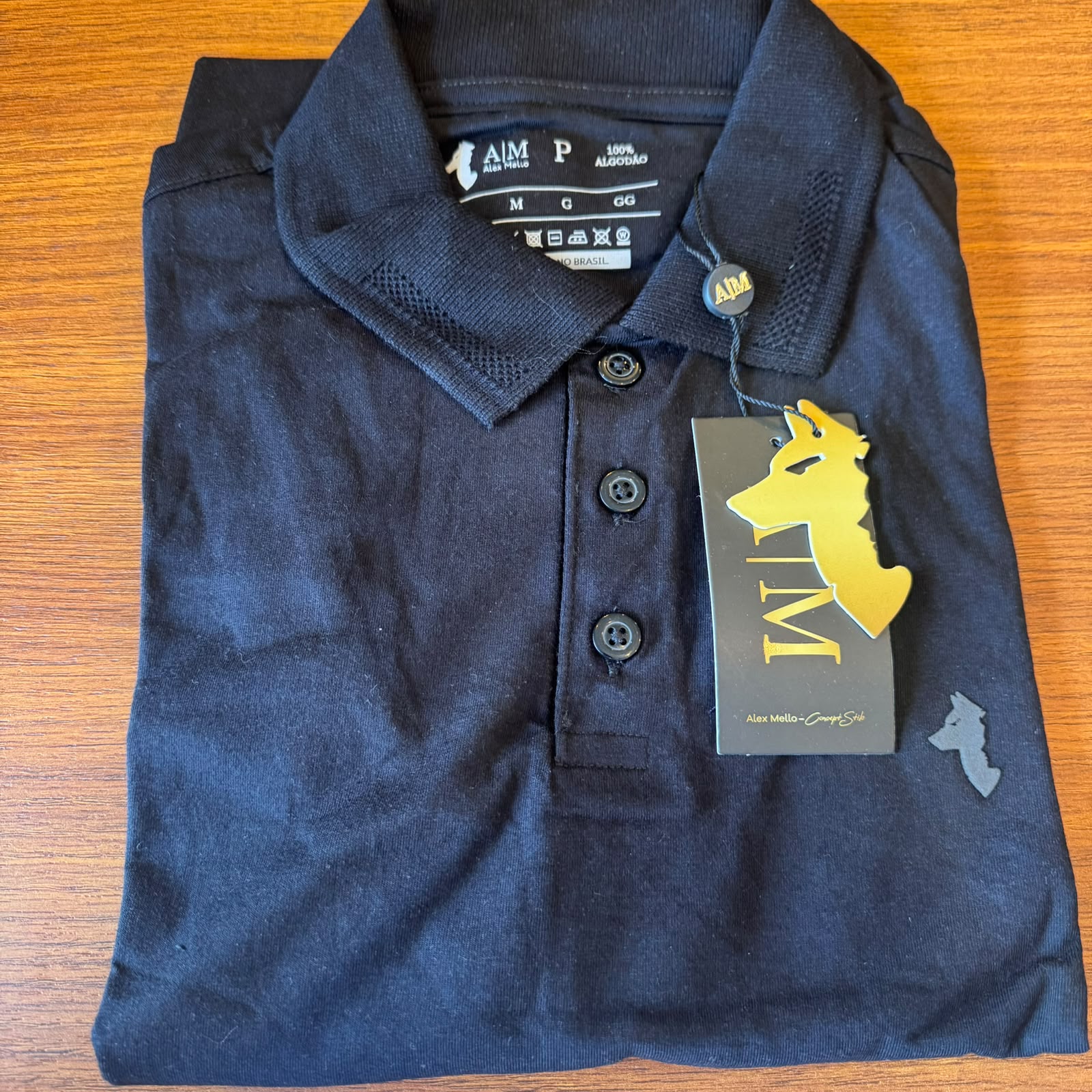 POLO BOTÃO 30.1 PRETO P