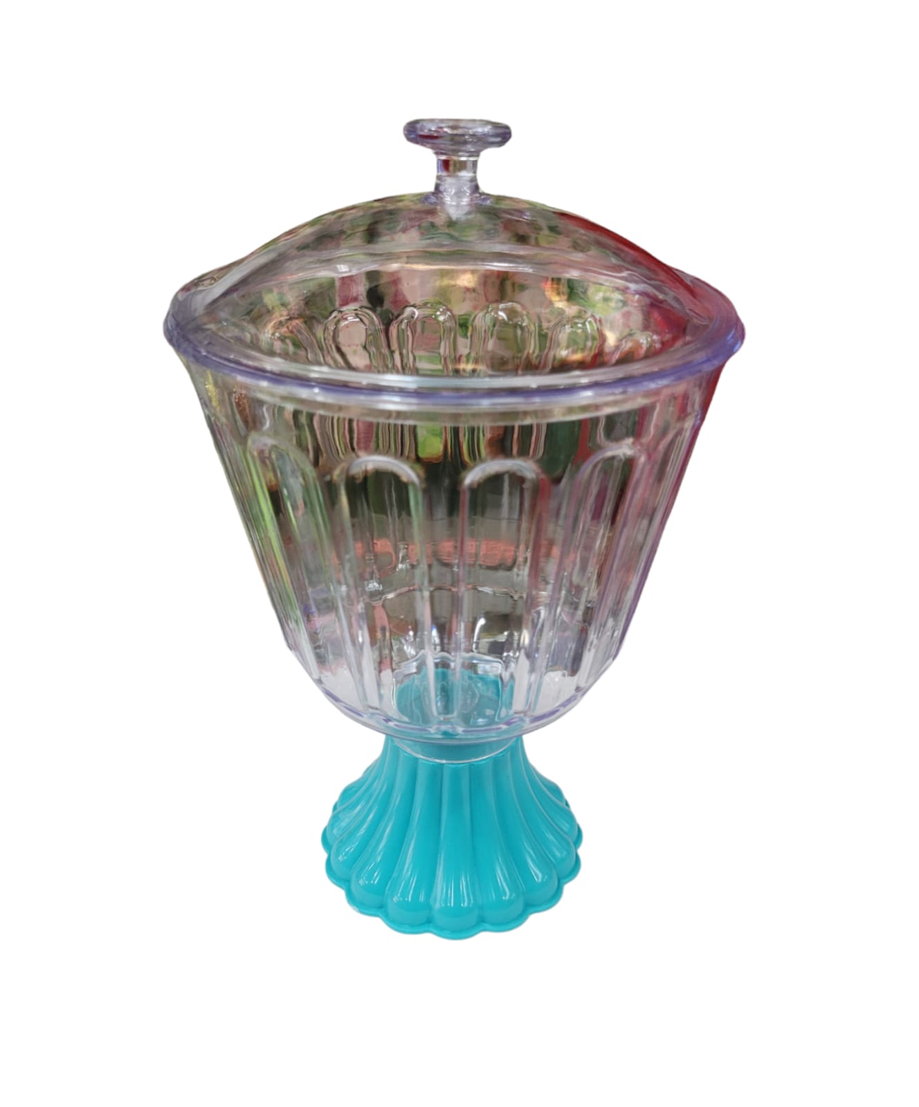 TACA CONFEITEIRO C/TAMPA EXCLUSIVE AZUL TIFFANY