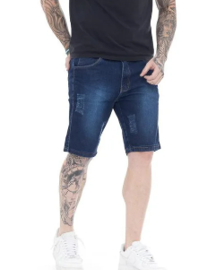 Bermuda Jeans escura manch - Catalogo