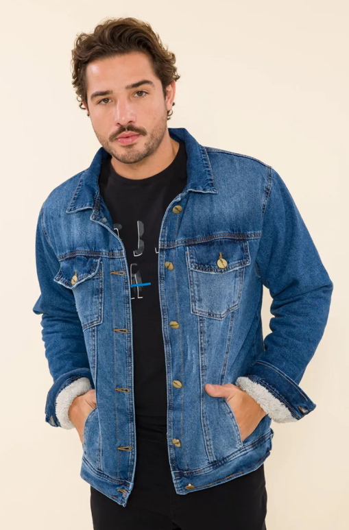 Jaquetas Jeans C/forro azul Catalogo