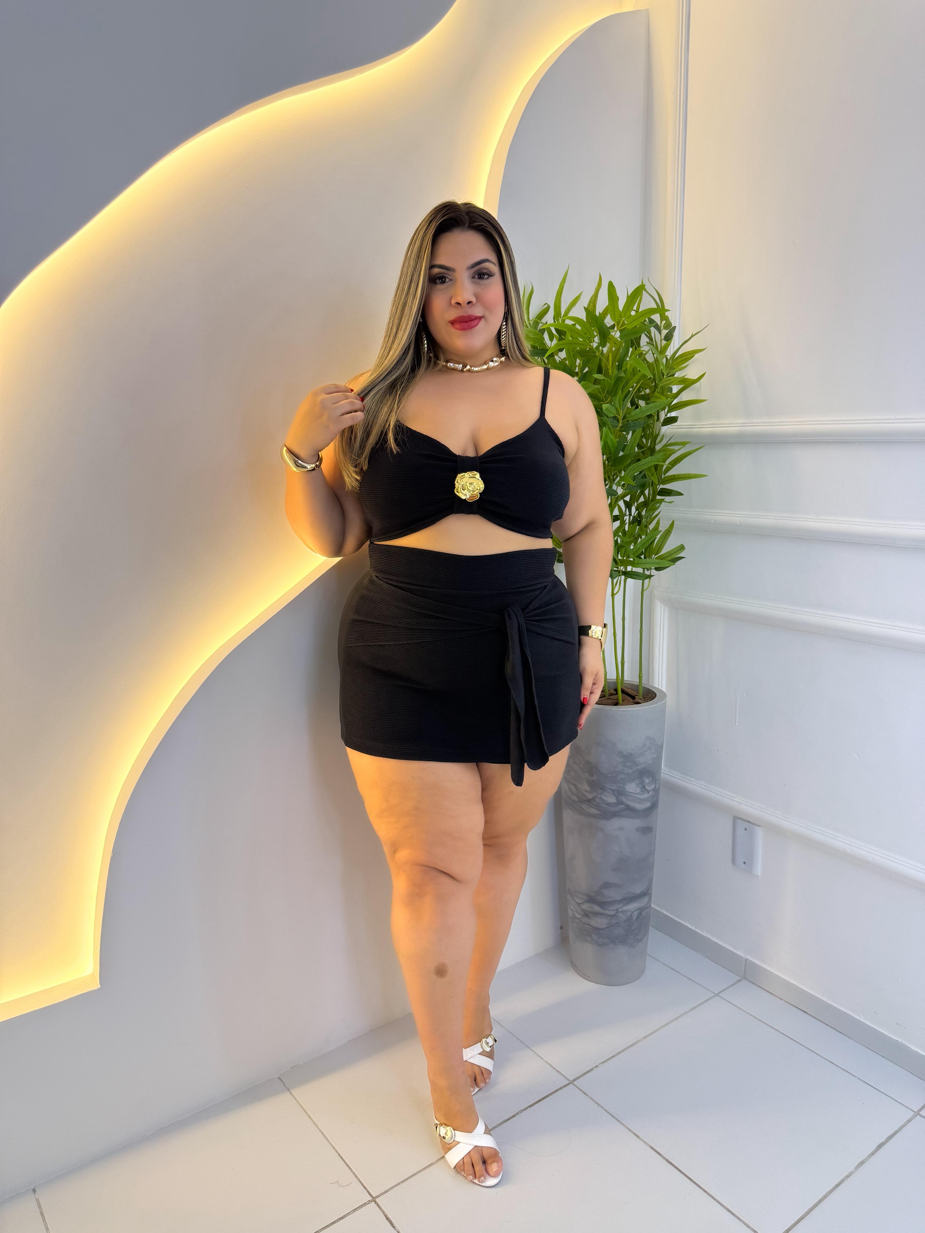 CONJUNTO 3D CANELADO COM FIVELA