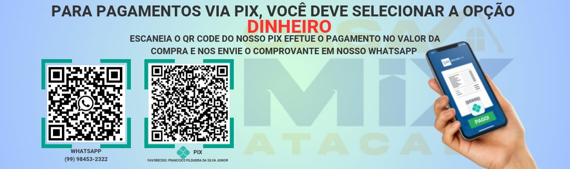 CASA MIX ATACADO – forma de pagemento