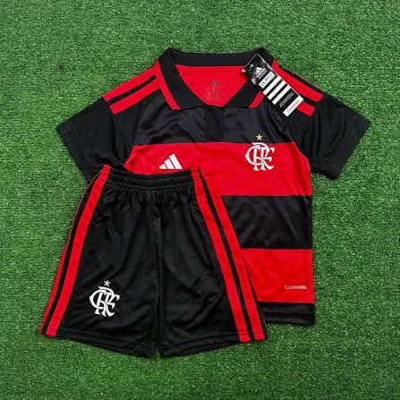 Conjunto Infantil Flamengo Home 26/27 Preto