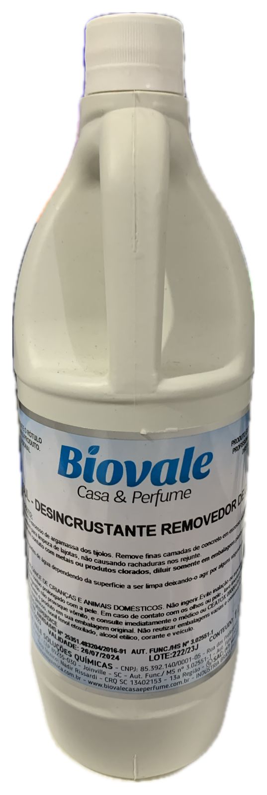 REMOVEDOR DE CIMENTO/CONCRETO 1 LITRO BIOVALE
