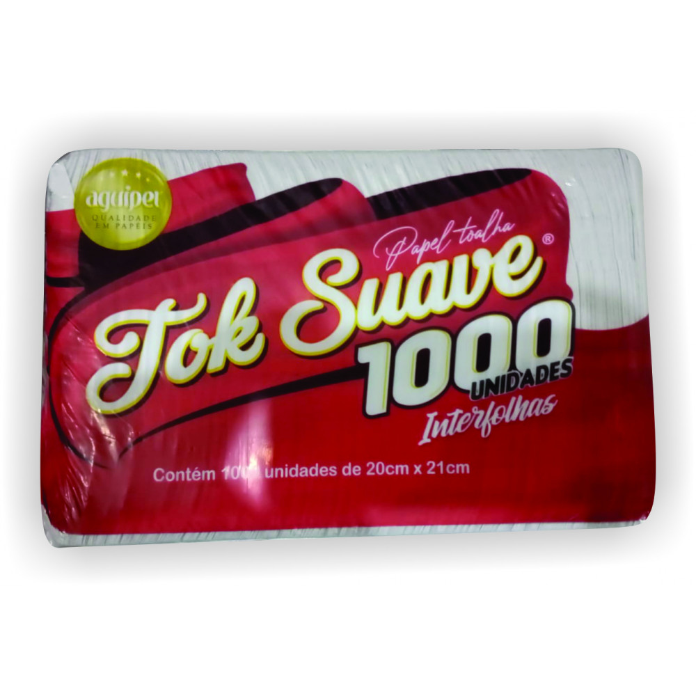 PAPEL TOALHA INTERF 100% CELULOSE 20x20 C/ 1000 FOLHAS PLUMI