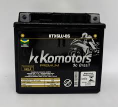 BATERIA DE MOTO 6A KOMOTORS - Garantia 12 Meses