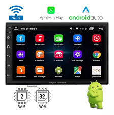CENTRAL 2 DIN 9" QUADCORE 2/32 ANDROID F M/BLUT/GPS/ESPELHAMENT