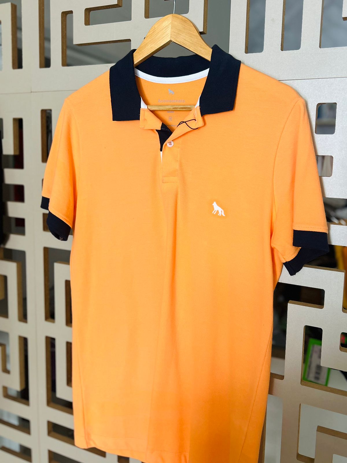 CAMISA POLO LARANJA ACOSTAMENTO TAM.M