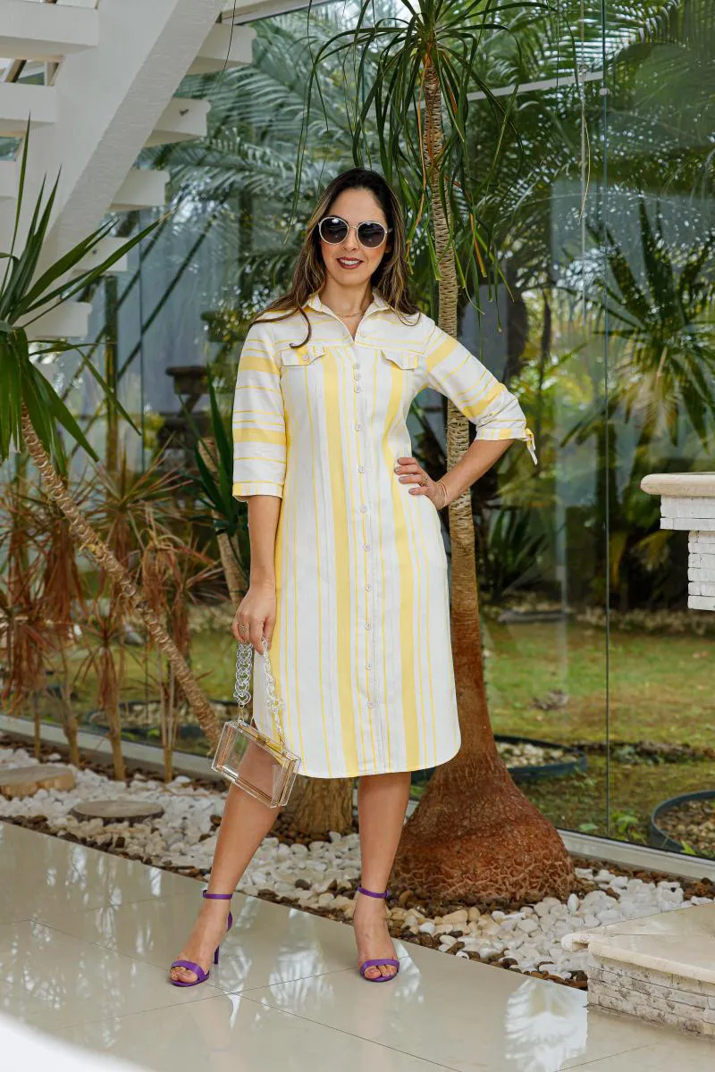 Vestido Chemise Viscolinho