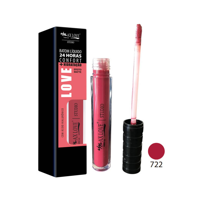 BATOM LIQUIDO MAXLOVE 24 H COFORT HIDRAT MATTE COR 722
