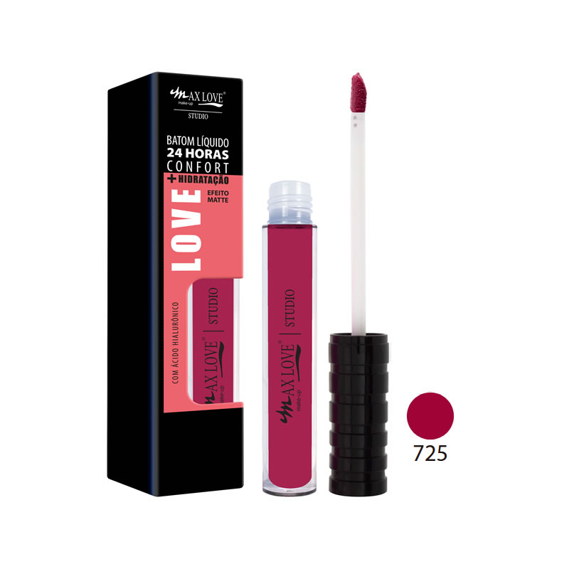 BATOM LIQUIDO MAXLOVE 24 H COFORT HIDRAT MATTE COR 725