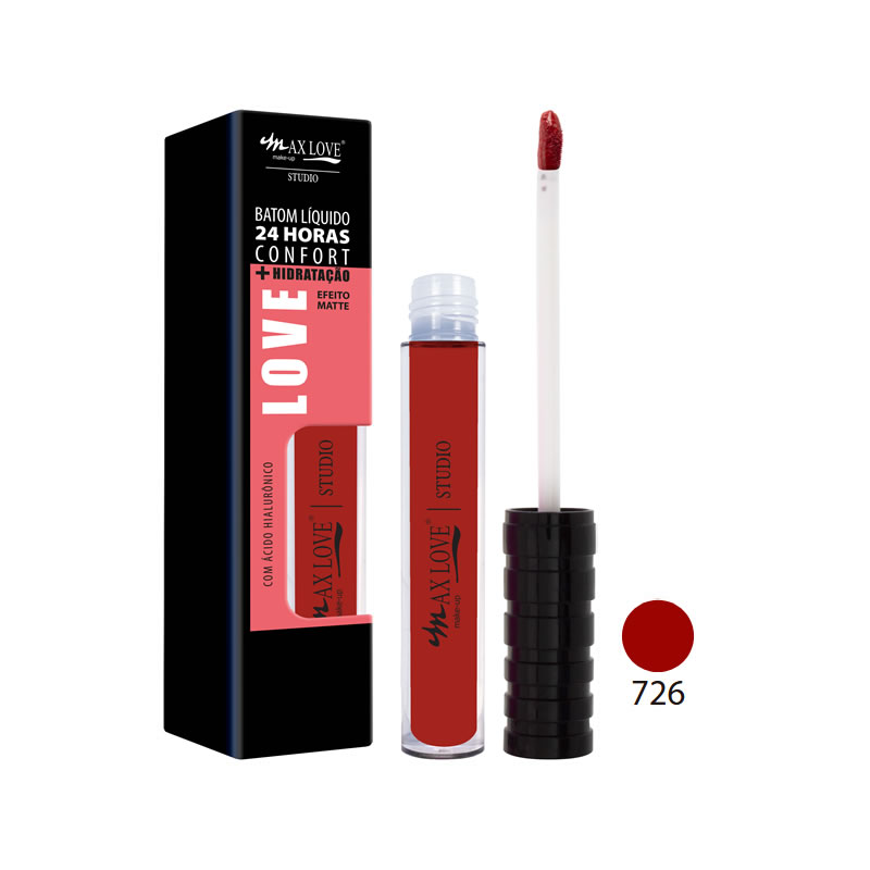 BATOM LIQUIDO MAXLOVE 24 H COFORT HIDRAT MATTE COR 726