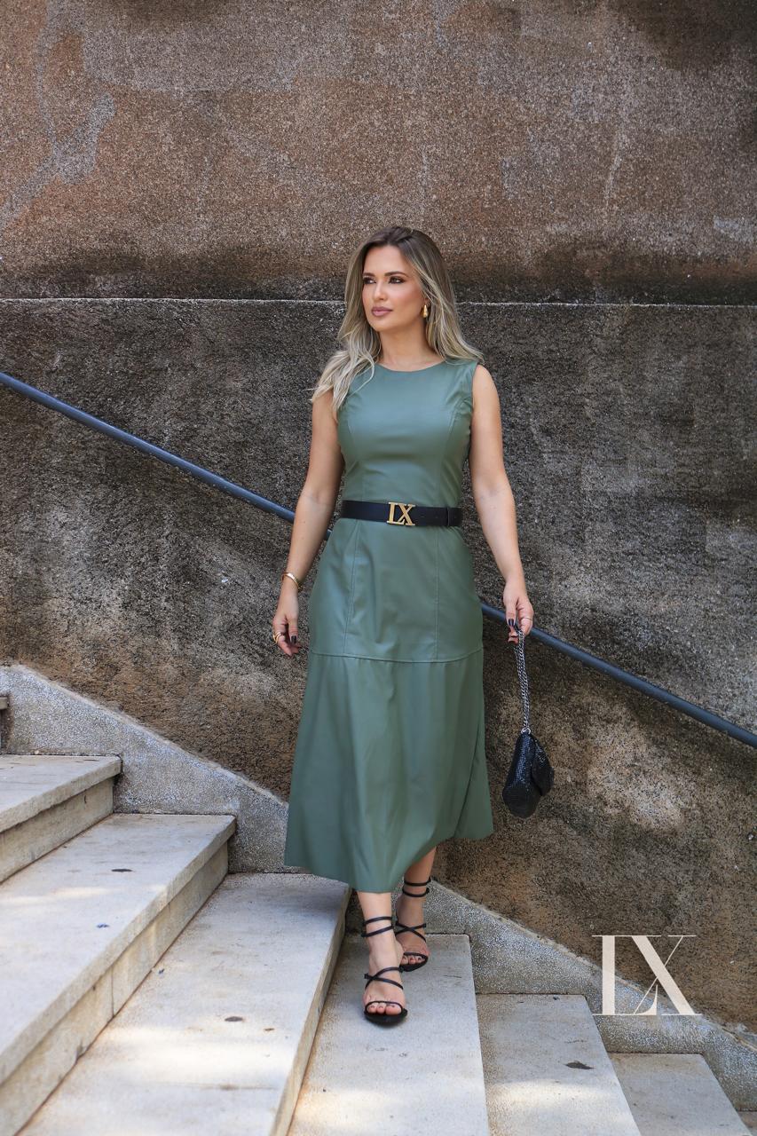 VESTIDO MIDI MARLI VERDE M