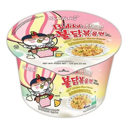 MACARRÃO SAMYANG BULDAK CREAM CARBONARA BIG BOWL 120g