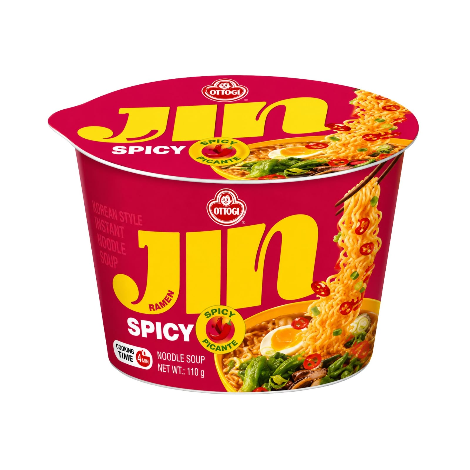 MACARRÃO JIN RAMEN CUP PICANTE 110g