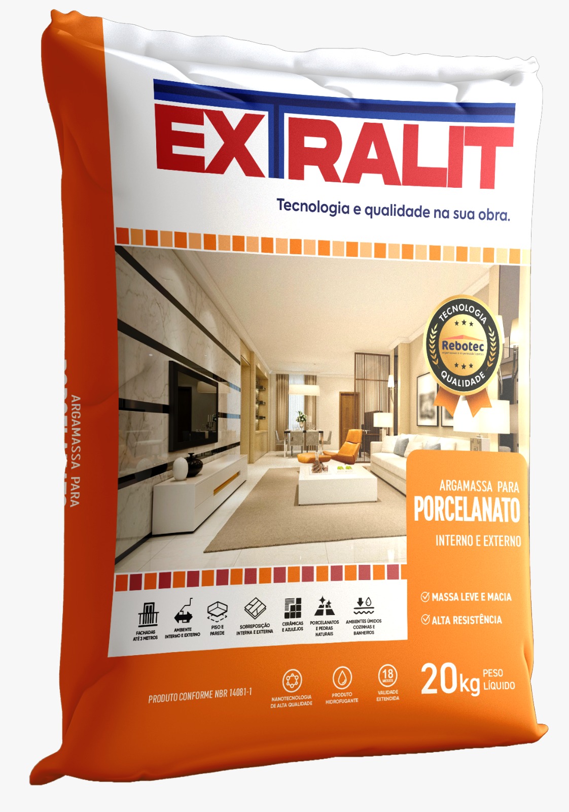 Argamassa Porcelanato Extralit