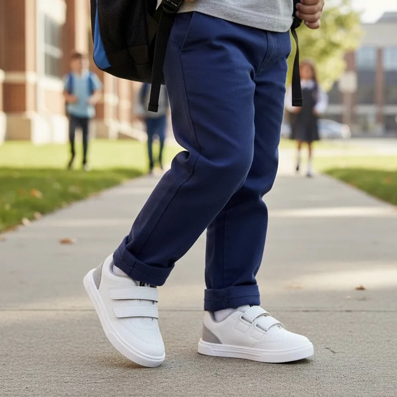 Tênis Casual Branco Cinza Molekinho