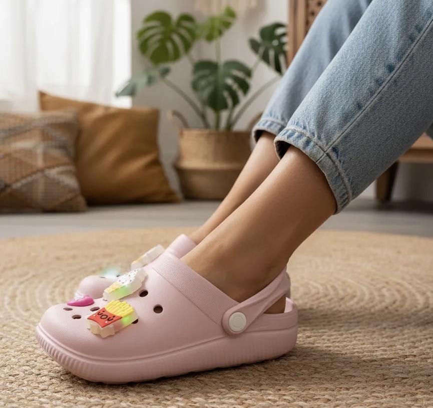 Babuche Rosa Led Molekinha