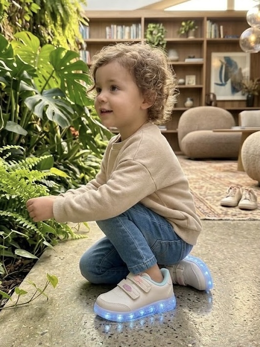 Tênis Pampili Branco/Azul Claro Sneaker