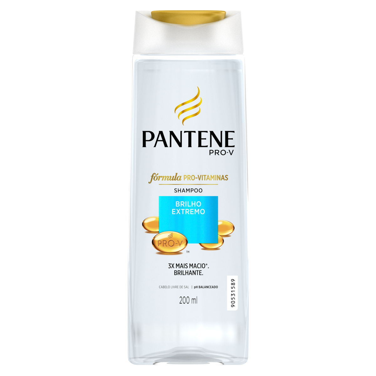 Shampoo Brilho Extremo Pantene Pro V Frasco 200ml