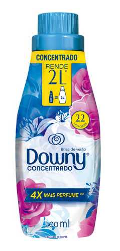 Amaciante De Roupa Concentrado Brisa De Verão Downy Frasco 500ml