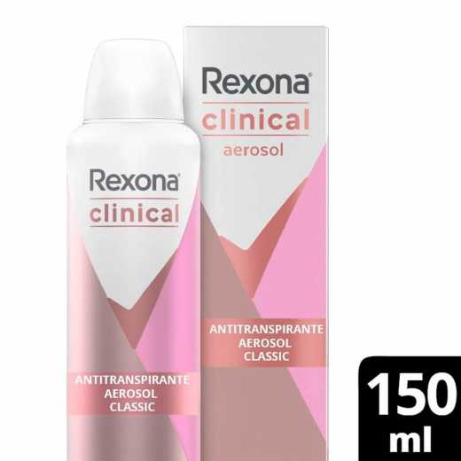 Antitranspirante Aerossol Classic Rexona Clinical 150ml