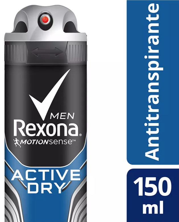 Antitranspirante Aerossol Active Dry Rexona Men Motionsense 150ml