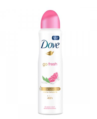 Antitranspirante Aerossol Go Fresh Romã E Verbena Dove 150ml